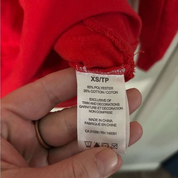 Disney Red Mickey Mouse Turtle Neck Hoodie - Picture 5 of 6